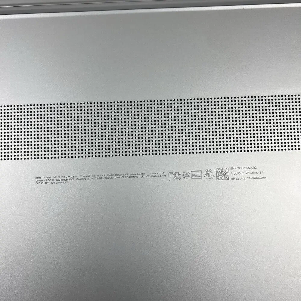 HP 17-cn0030nr 17in Laptop Intel N5030 4gb MEM 256gb SSD Win11 with Charger - Picture 9 of 9